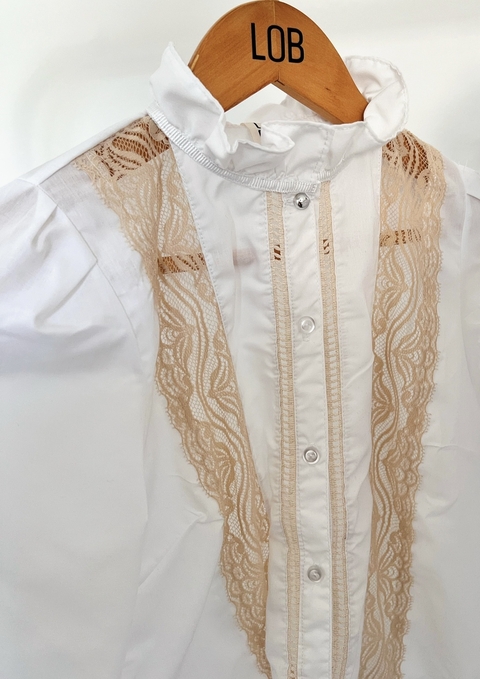Camisa Josephine - detalle encaje