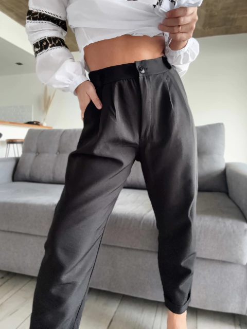 Pantalón sastrero - negro - comprar online