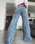Jean wide leg print en internet