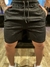 SHORTS TROPICAL LINHO PRETA