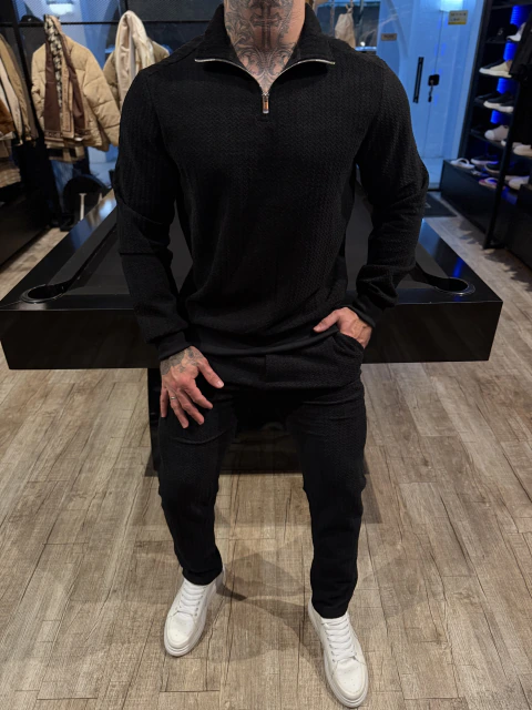 CONJUNTO TRICÔ PREMIUM MÔNACO BLACK