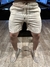 SHORTS TROPICAL LINHO AREIA