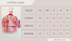 Campera CHARO rosa - tienda online