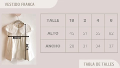 Vestido FRANCA blanco - minigranada