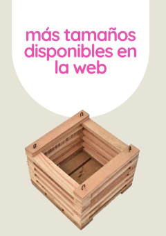 Canastas de Madera 15x15 en internet
