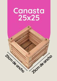 Canastas de Madera 25x25