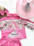 Look Boiadeira Rosa e Prata - Personalize com a Inicial - loja online