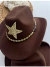 Chapéu Boiadeira Estrela Marrom