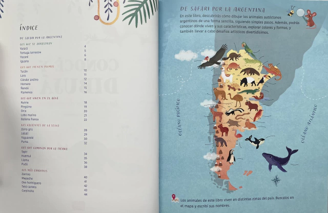 Conocé y Dibujá - Los animales de mi tierra - Editorial Albatros