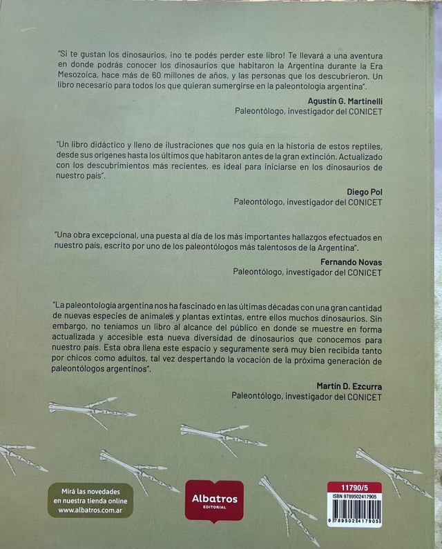 Enciclopedia de los Dinosaurios Argentinos - tienda online