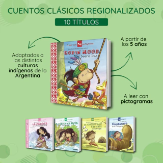 Colección Clásicos regionalizados con pueblos originarios de América (10 títulos) - comprar online