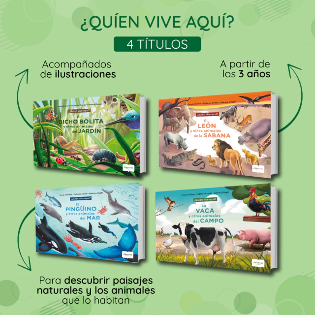 Colección ¿Quien vive aquí? - (4 títulos) - comprar online