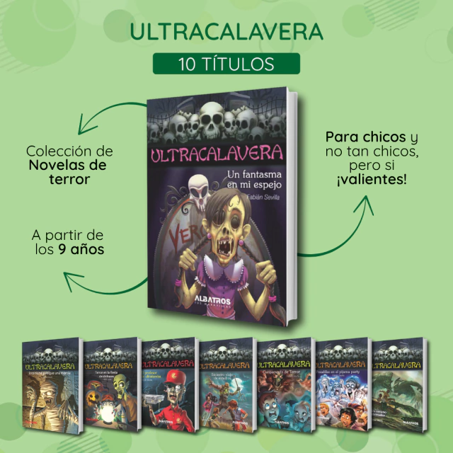 Colección Ultracalavera, cuentos divertidos de terror (10 títulos) - comprar online