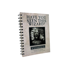 Cuaderno A5 Sirius Black Lenticular - Licencia Oficial - Wizard Store