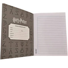 Cuaderno A5 Harry con simbolos tapa blanda - Licencia Oficial - Wizard Store