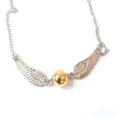 Collar Snitch Dorada con alas - Licencia Oficial
