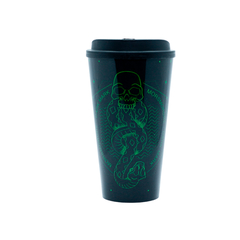 Vaso con Tapa Marca tenebrosa - Licencia Oficial