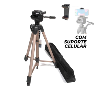 Tripé Greika WT3770 - 164cm / 4kg (suporte celular)