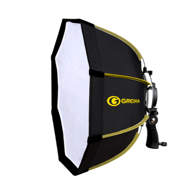 Softbox Parabólico 65cm para SpeedLite Cabeça Quadrada- Greika GKS-65 (Com Handle e Suporte para Tripé Estúdio) - sem grid - comprar online