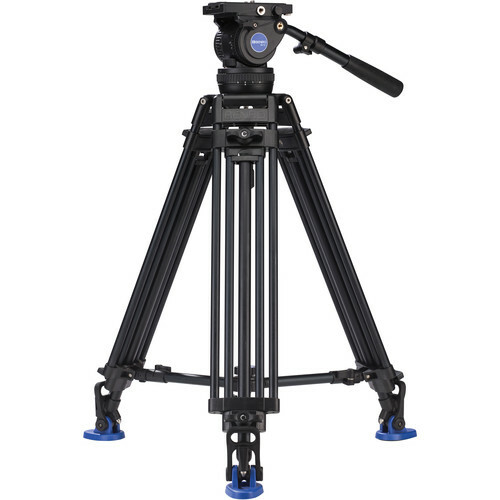 Tripé tubo duplo e Cabeça Hidráulica Benro BV10 - 10kg - comprar online
