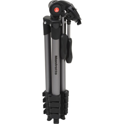 KIT Tripé e Cabeça Manfrotto - MKCOMPACTADV-BK (3kg) - CAMERA NINJA • PHOTO VIDEO STORE