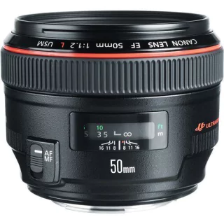 Lente Canon EF 50mm f/1.2L USM