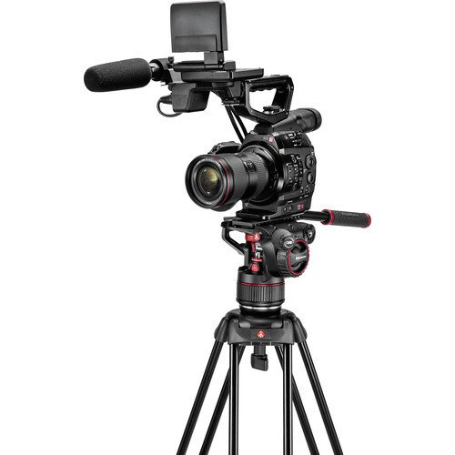 KIT Tripé e Cabeça Manfrotto Nitrotech N8 - MVKN8TWINM (8kg)