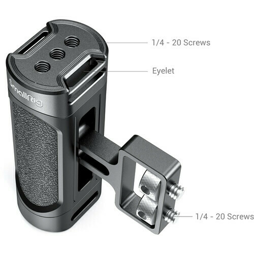 Suporte Lateral SmallRig Side Handle (2916 - montagem dupla de parafuso 1/4") - loja online