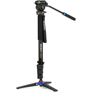 Monopé e Cabeça Hid. Benro - A38FDS2PRO - 2,5kg (Flip Lock)