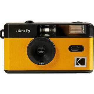Camera de Filme Reutilizável Kodak F9 Amarela (Analógica 35mm c/ Flash)