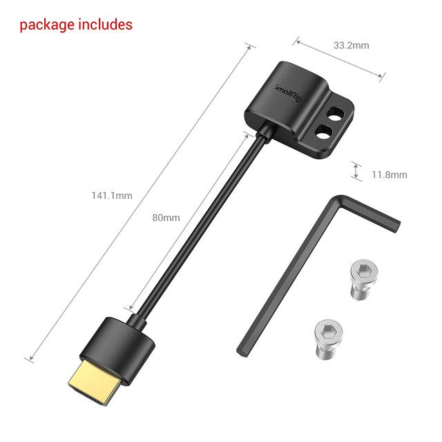 Adaptador Cabo Hdmi Smallrig 3019 (A/A - hdmi/hdmi - 4k/60hz) - loja online