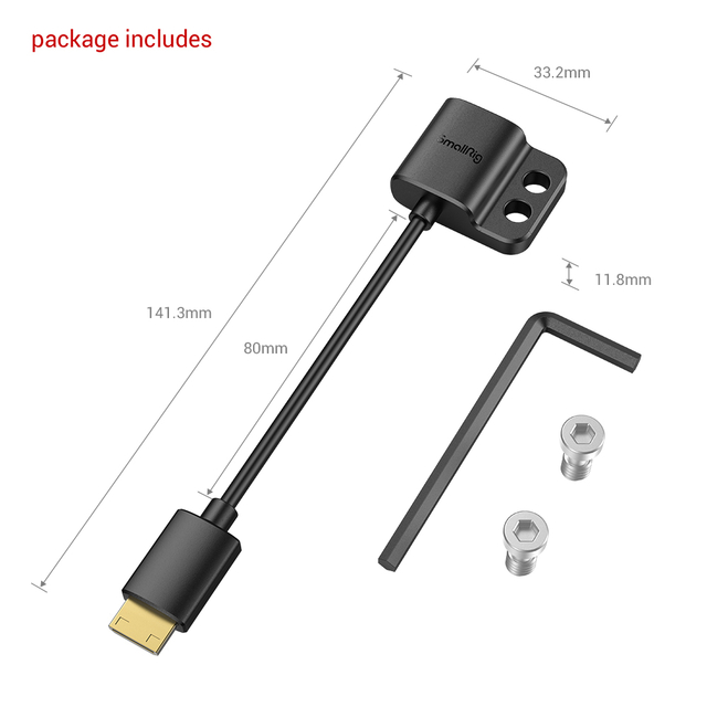 Adaptador Cabo Hdmi Smallrig 3020 (C/A - mini hdmi/hdmi - 4k/60hz) - loja online