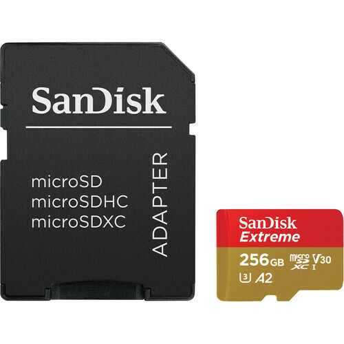 Micro SD - Sandisk Extreme UHS-I V30 - 256gb 190mb/s - comprar online