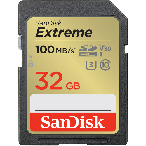 SD - SanDisk Extreme Sdxc 32gb (100mb/s) - comprar online