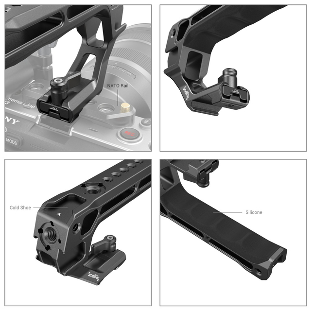Imagem do Suporte Superior SmallRig NATO Lite (Top Handle 3766 - Nato Rail mount)