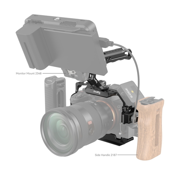 Cage/Gaiola SmallRig 3668b + Top Handle Arri 2165c (Sony A7RV / A7IV / A7S III) na internet