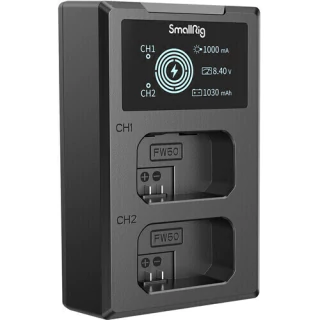 Carregador Duplo para Baterias NP-FW50 SmallRig 4081