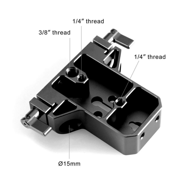 Baseplate SmallRig 1674 (rod clamp duplo 15mm) na internet