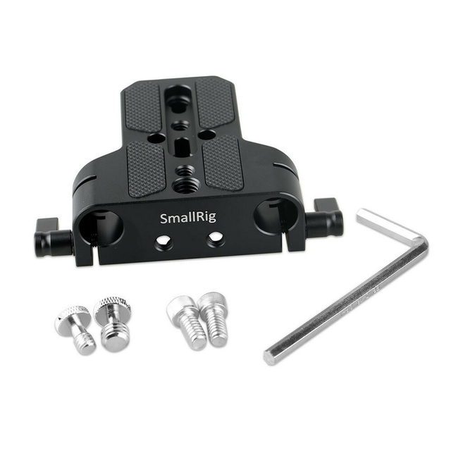 Baseplate SmallRig 1674 (rod clamp duplo 15mm) - CAMERA NINJA • PHOTO VIDEO STORE