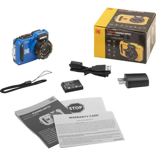 Câmera Digital Compacta PROVA D'ÁGUA Kodak PIXPRO WPZ2 (azul - 15m profundidade) - loja online