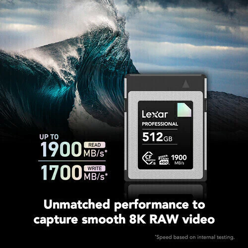 Lexar 512GB Professional CFexpress Type B (read 1900 MB/s - write 1700mb/s - Diamond Series) - LCXEXDM512G-RNENG - comprar online