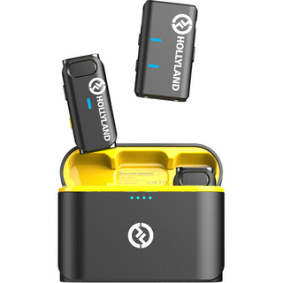 Hollyland LARK M1 DUO Sistema de microfone sem fio para 2 pessoas (2,4 GHz)