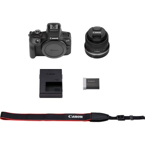 Camera Canon EOS R100 Mirrorless + RF-S 18-45mm f/4.5-6.3 IS STM - loja online