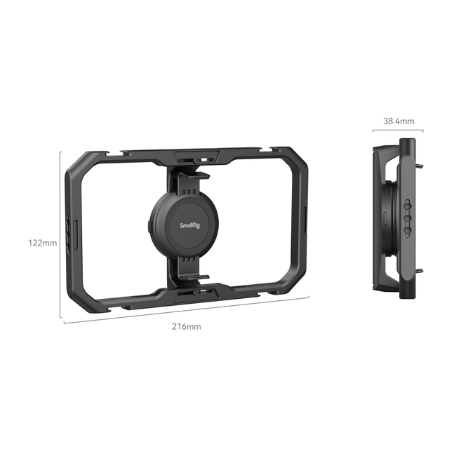 Cage/Gaiola Universal Quick Release Mobile SmallRig MC4 4299 (NÃO ACOMPANHA ALÇAS LATERAIS)
