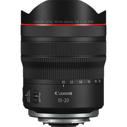 Lente Canon RF 10-20 F/4 IS USM na internet