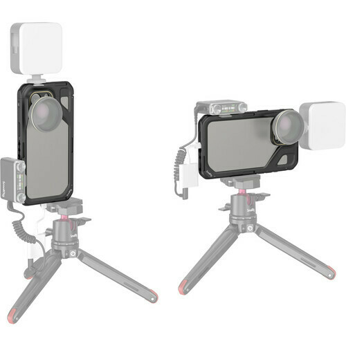 Cage/Gaiola SmallRig 4396B (Iphone 15 Pro Max) com Adaptador Filtro Magnético