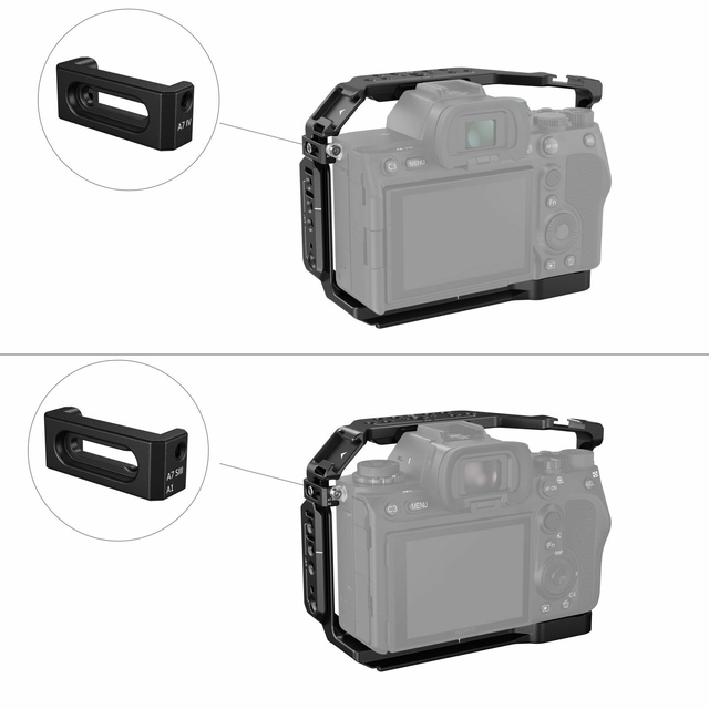 Cage/Gaiola Advanced SmallRig 3669C + Top Handle Arri +Side Handle (Sony A7RV / A7IV / A7S III) - CAMERA NINJA • PHOTO VIDEO STORE