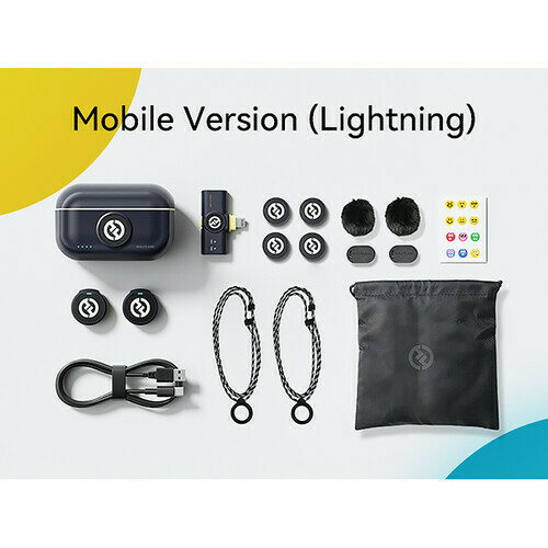 Hollyland LARK M2 DUO LIGHTNING - Sistema de microfone sem fio para 2 pessoas (TRS 3,5mm / 48 kHz / 24 bits / 40hs duração / Transmissão 300m) - loja online
