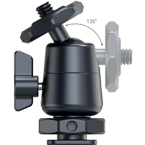 2 unidades - Mini Ball Head SmallRig 2948 - (cold shoe ou parafuso 1/4") - CAMERA NINJA • PHOTO VIDEO STORE