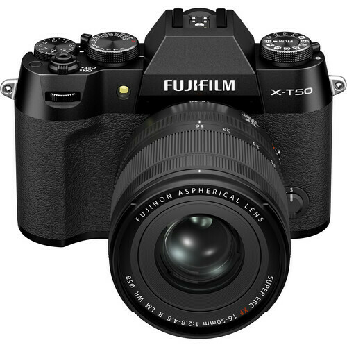 Camera Fujifilm Mirrorless X-T50 Black + XF 16-50mm F2.8 - 4.8 R LM WR - loja online